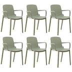 Acrylic modern plastic dining chair with solid back, 32 inches high, ideal for restaurant seating