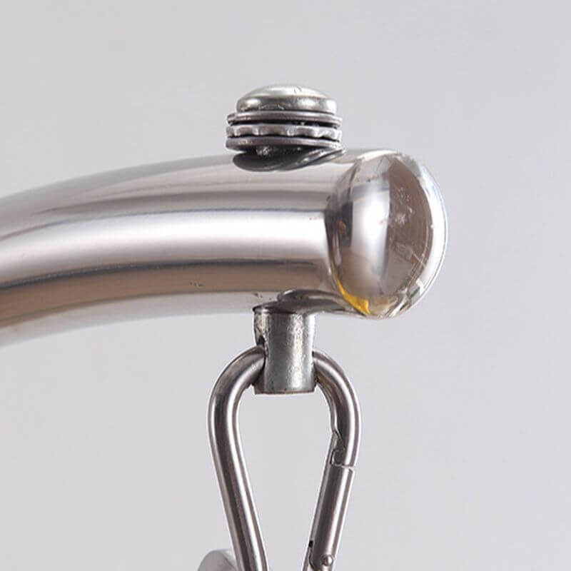 Blue and ruby transparent porch swing with alloy stand, cushions, and chain