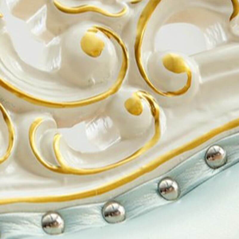 Charming Upholstered Armless Chair with Nailhead Trim - Kids Furniture Zweitbild