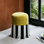 Chartreuse Tassel Drum Ottoman Stool for Vanity, Bedroom and Entry Main Product Image
