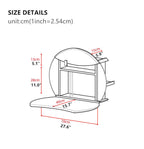 Cherry Wall-Mounted Vanity Table With Ergonomic Design