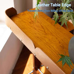 Cherry Wood Adjustable Height Desk With Wheels