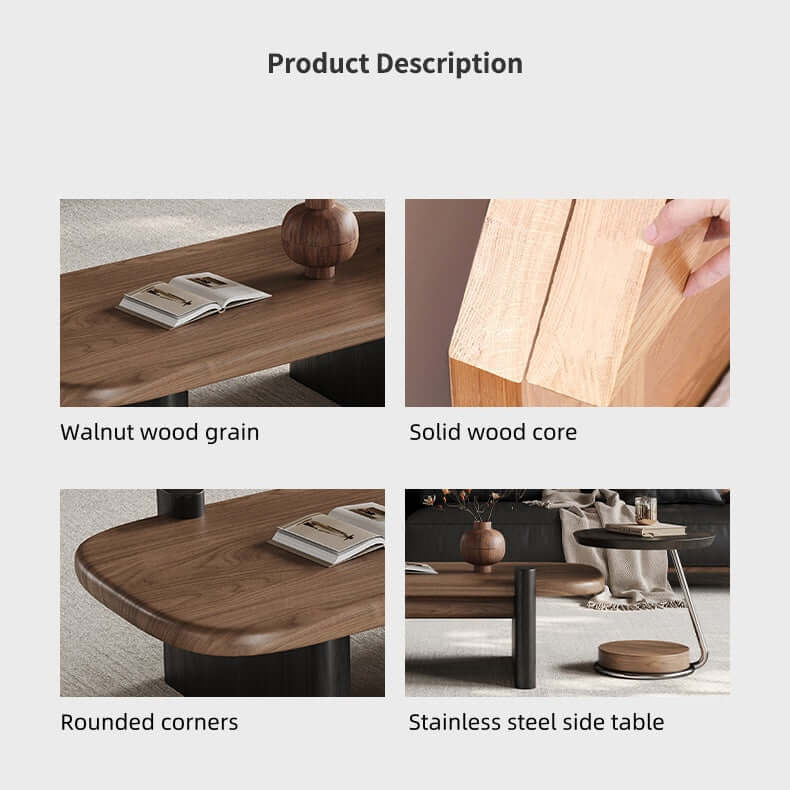 Chic Nordic Style Coffee and Side Table Set for Cozy Spaces