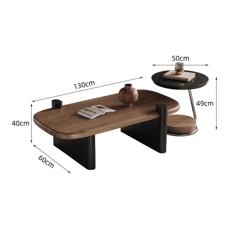 Chic Nordic Style Coffee and Side Table Set for Cozy Spaces
