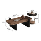 Chic Nordic Style Coffee and Side Table Set for Cozy Spaces