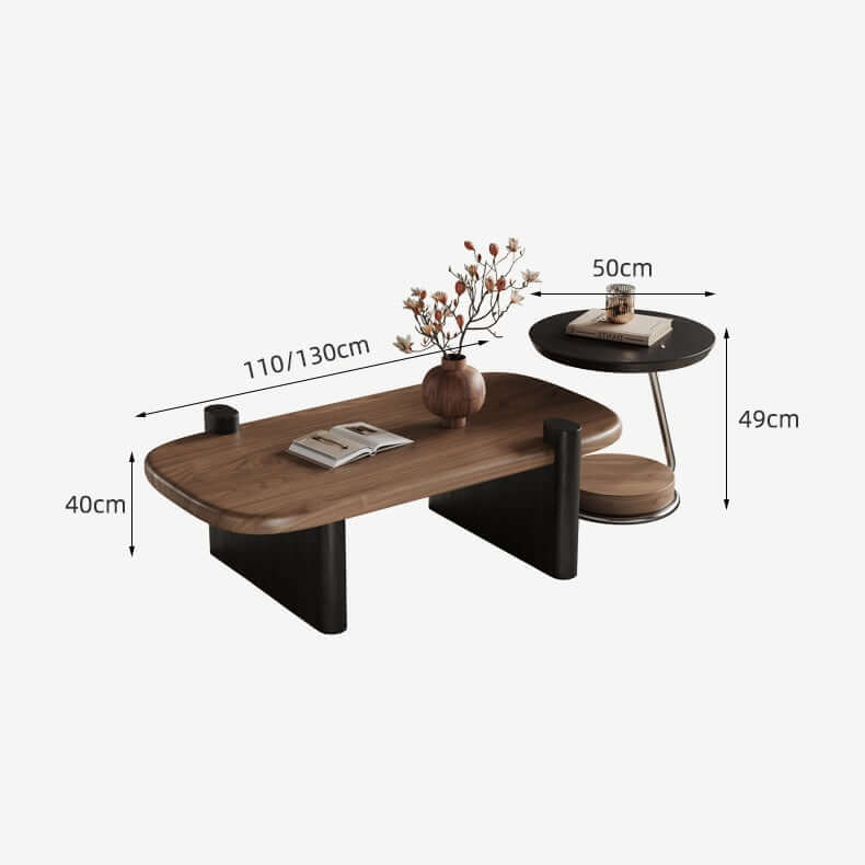 Chic Nordic Style Coffee and Side Table Set for Cozy Spaces Dimensions