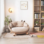 Children's Sofa Chair With Soft Velvet And Deer Design Main Product Image