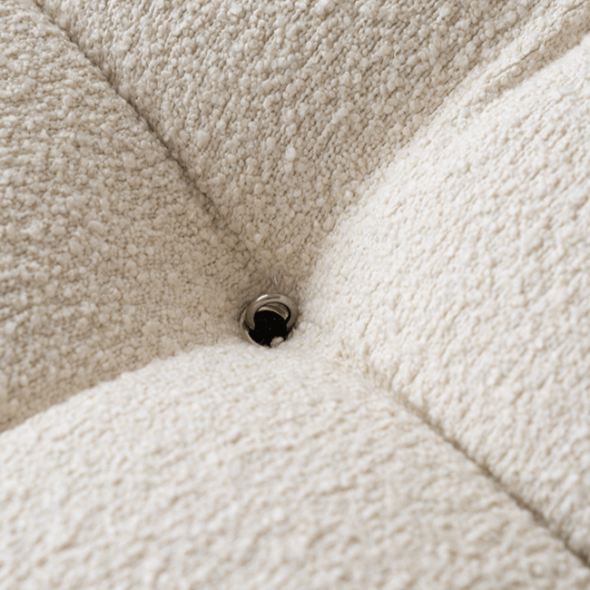 Cloud-Inspired Modular Boucle Sectional Sofa with Tufted Soft-Puff Design