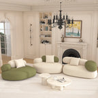Cloud-Inspired Pebble Sofa in Lamb Velvet for Living Rooms Main Product Image