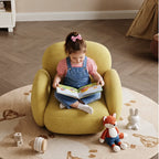 Cloud Silhouette Kids Accent Chair With Plush Curves for Reading Corners