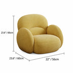 Cloud Silhouette Kids Accent Chair With Plush Curves for Reading Corners