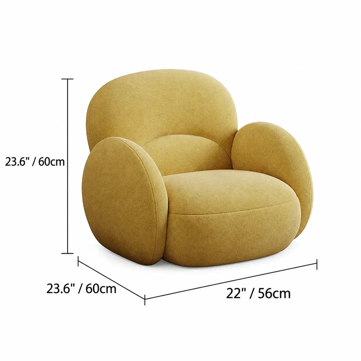 Cloud Silhouette Kids Accent Chair With Plush Curves for Reading Corners