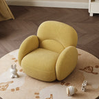 Cloud Silhouette Kids Accent Chair With Plush Curves for Reading Corners