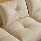Cloudlike Modular Sofa with Textured Upholstery and Lounge-Ready Low Profile