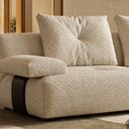 Cloudlike Modular Sofa with Textured Upholstery and Lounge-Ready Low Profile