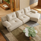 Cloudlike Modular Sofa with Textured Upholstery and Lounge-Ready Low Profile