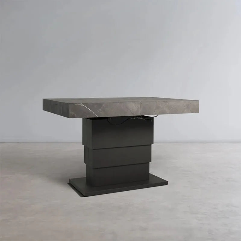 Coco Slim Coffee Table, Extendable Wabi-Sabi Wood Design for Small Living Rooms