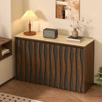 Coco Slim Convertible Folding Single Bed and Desk Combo, Textured Mid-Century Storage Cabinet Main Product Image