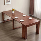 Coco Slim Dining Table, Solid Wood Extendable Storage Design for Small Spaces