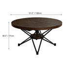 Coco Slim Walnut Extendable Table With Sculptural Starburst Base Dimensions