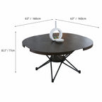 Coco Slim Walnut Extendable Table With Sculptural Starburst Base Dimensions