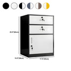 Color-Block Metal File Cabinet With Locking Drawer and Door Dimensions