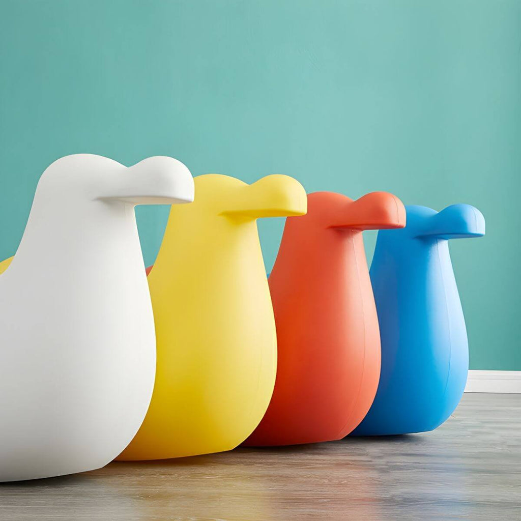 Colorful Animal-Themed Plastic Chair for Kids' Playroom