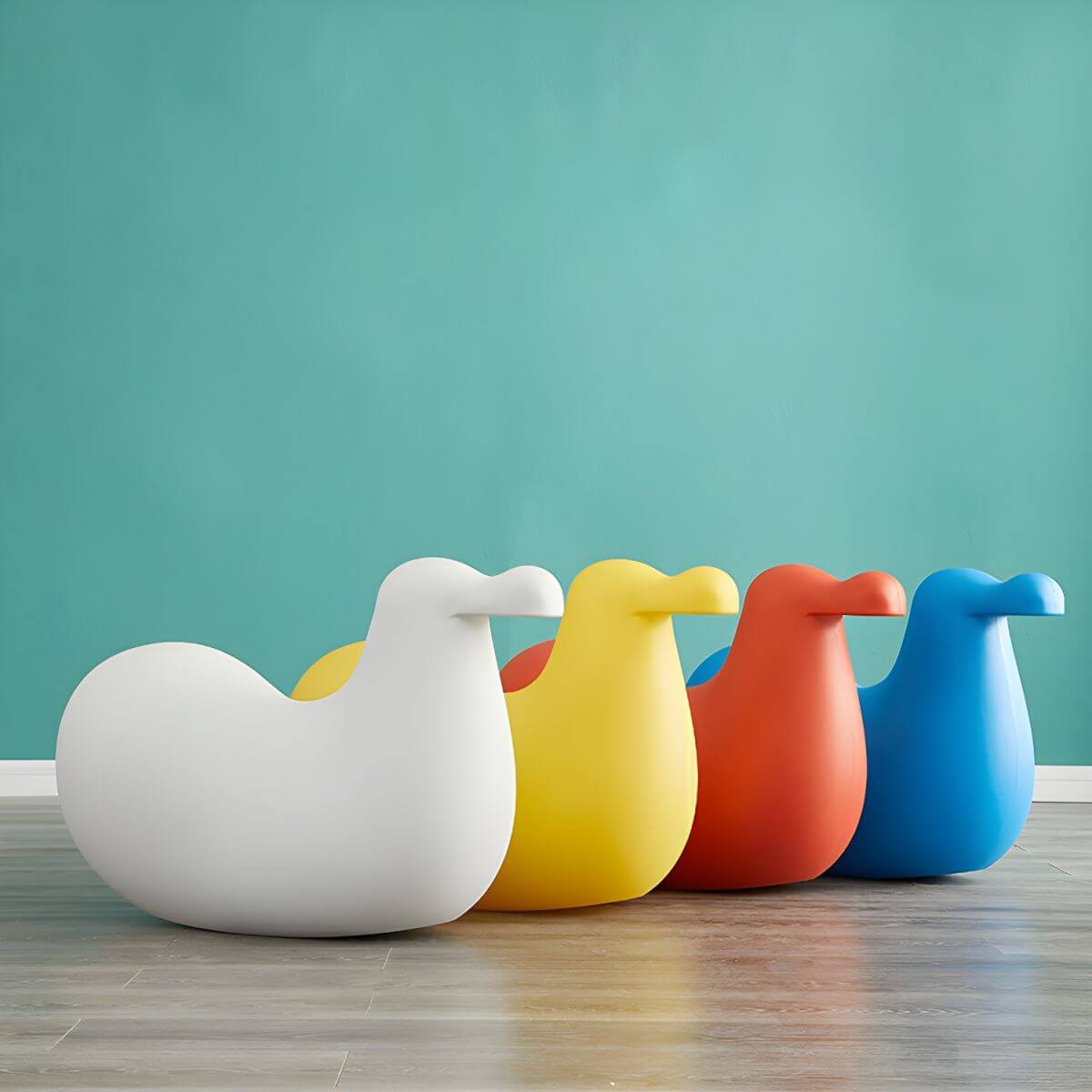 Colorful Animal-Themed Plastic Chair for Kids' Playroom Main Product Image