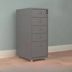 Colorful Locking Metal Filing Cabinets With Casters and Drawers
