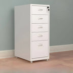 Colorful Locking Metal Filing Cabinets With Casters and Drawers