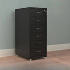 Colorful Locking Metal Filing Cabinets With Casters and Drawers