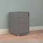 Colorful Locking Metal Filing Cabinets With Casters and Drawers