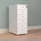 Colorful Locking Metal Filing Cabinets With Casters and Drawers
