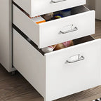 Colorful Locking Metal Filing Cabinets With Casters and Drawers