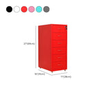 Colorful Locking Metal Filing Cabinets With Casters and Drawers Dimensions