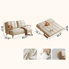 Comfortable Dual-Function Sofa Bed with Cat-Resistant Fabric