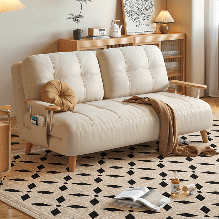 Comfortable Dual-Function Sofa Bed with Cat-Resistant Fabric