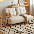 Comfortable Dual-Function Sofa Bed with Cat-Resistant Fabric