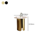 Compact Circular Sintered Stone Coffee Tables for Small Living Rooms Dimensions