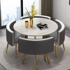 Compact Luxury Dining Set with Sintered Stone Top