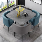 Compact Luxury Dining Set with Sintered Stone Top