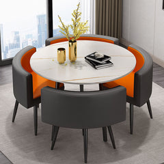 Compact Luxury Dining Set with Sintered Stone Top