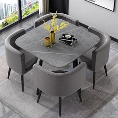 Compact Luxury Dining Set with Sintered Stone Top