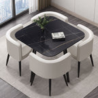 Compact Luxury Dining Set with Sintered Stone Top