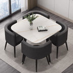 Compact Luxury Dining Set with Sintered Stone Top
