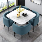 Compact Luxury Dining Set with Sintered Stone Top