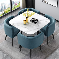 Compact Luxury Dining Set with Sintered Stone Top