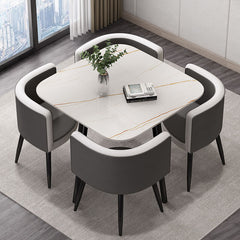 Compact Luxury Dining Set with Sintered Stone Top Main Product Image