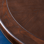 Compact Round Dining Table with Stylish Oak Finish