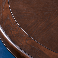 Compact Round Dining Table with Stylish Oak Finish